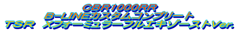 CBR1000RR B-LINEJX^Rv[g srq@XtH[~[tGL][XgVer.